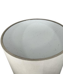 Made Goods Cara Realistic Faux Shagreen Side Table Grey