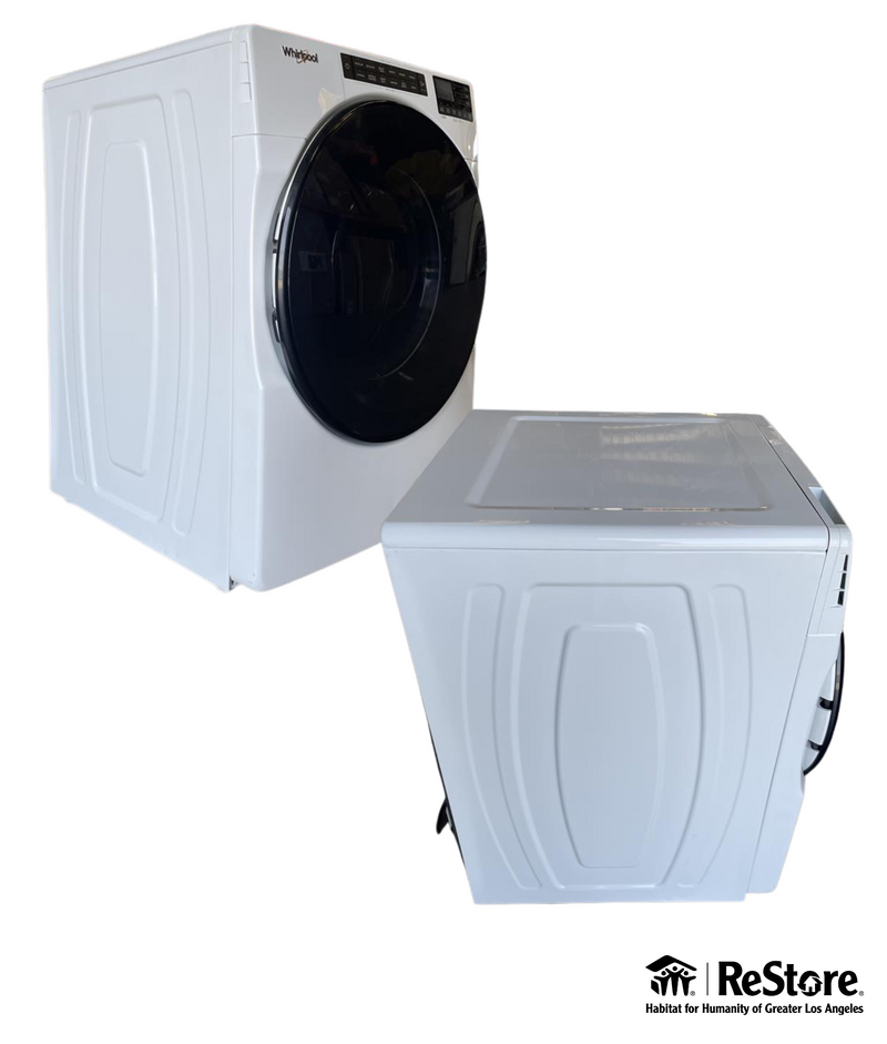 Whirlpool Medium High Efficiency Stackable Steam Cycle Front-Load Washer - White
