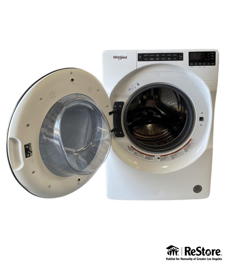 Whirlpool Medium High Efficiency Stackable Steam Cycle Front-Load Washer - White