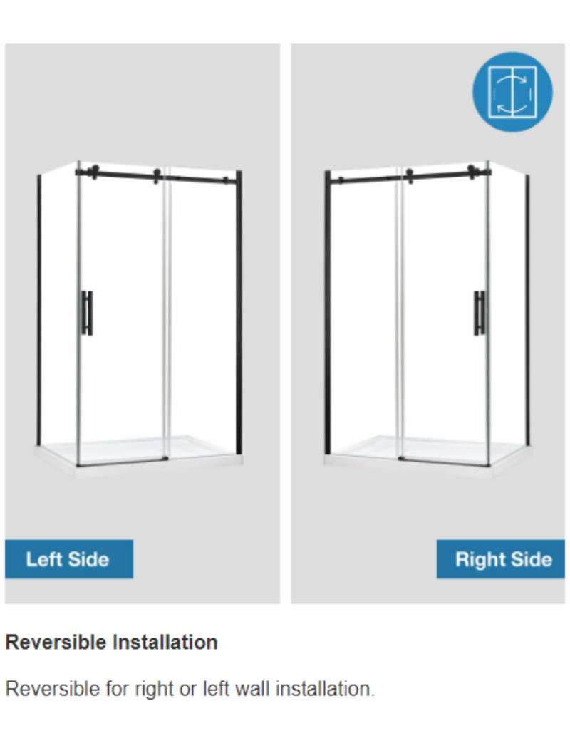 OVE Decors Kelsey 48" Shower Glass Door