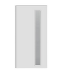 RELIABILT Fiberglass Infinity Gray 36" x 80" Universal