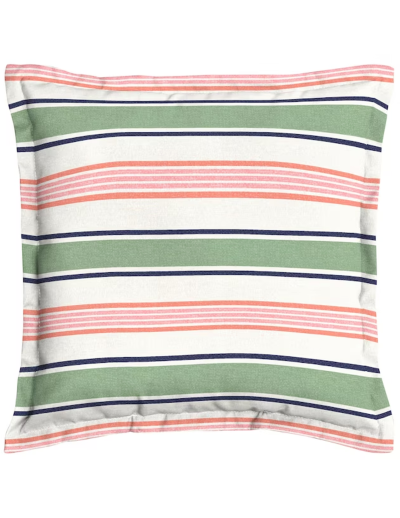 allen + roth Striped Oversized Green Stripe Square Throw Pillow (4)
