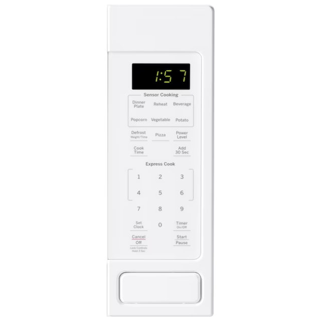 GE 1.6-cu ft 1150-Watt Countertop Microwave (White) - Minor Dents