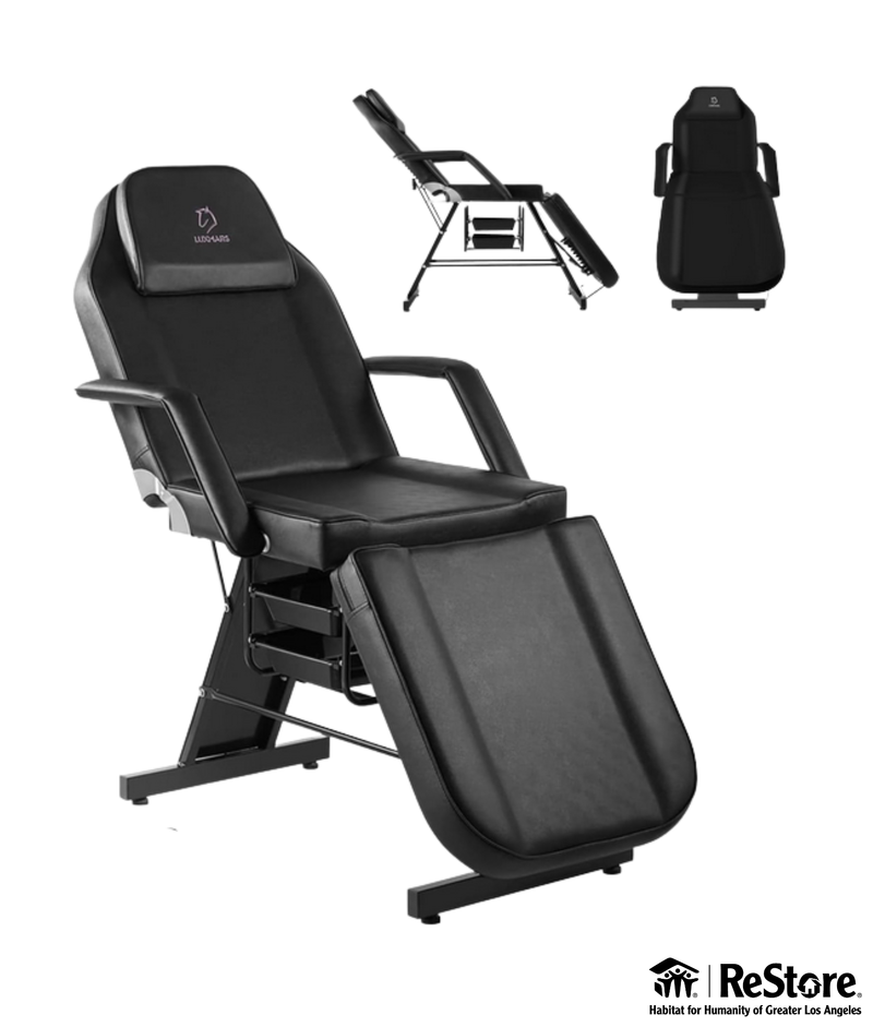 LUXMARS Adjustable Multipurpose Chair/ Bed - Black