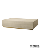 RH 67" Graydon Shargreen Plinth Coffee Table