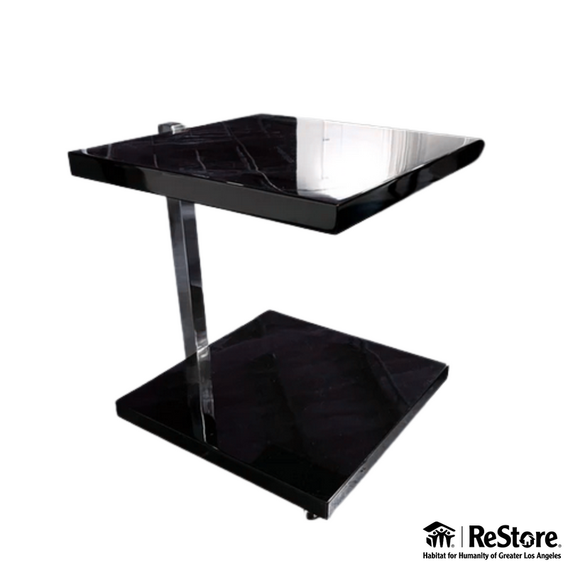 C Shaped Rolling Side Tables Set Of 2