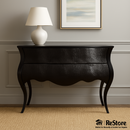 Custom Crocodile Leather Console Table 2 Drawers