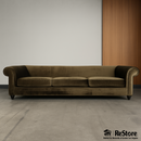 Bespoke Custom chesterfield Brown Velvet Sofa 108”