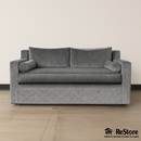 Bespoke Custom Glam Tufted Crystal Nailhead Loveseat 66"