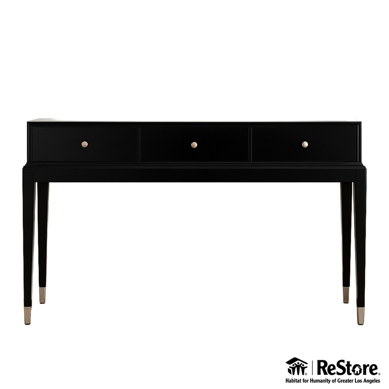 Black Contemporary Console Table