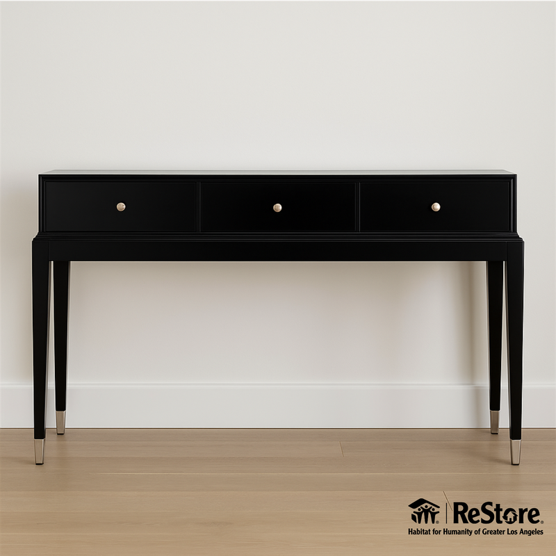 Black Contemporary Console Table