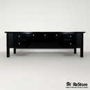 Black Lacquer Executive Desk with Crocodile Leather and Crystal Drawer Pulls