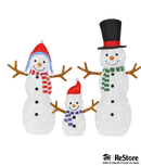 Holiday Time Light Up Snowman Family