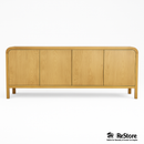 Four Hands Style Rounded Oak Sideboard
