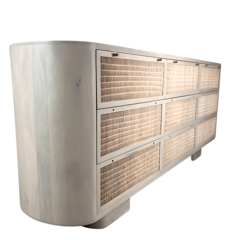 Four Hands – Lucinda 9-Drawer Round Dresser (Natural)