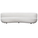 Curved Sofa in White Finish by Diamond Sofa