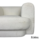 Diamond Sofa Form Accent Chair in Ivory Boucle Fabric