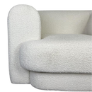 Diamond Sofa Form Accent Chair in Ivory Boucle Fabric