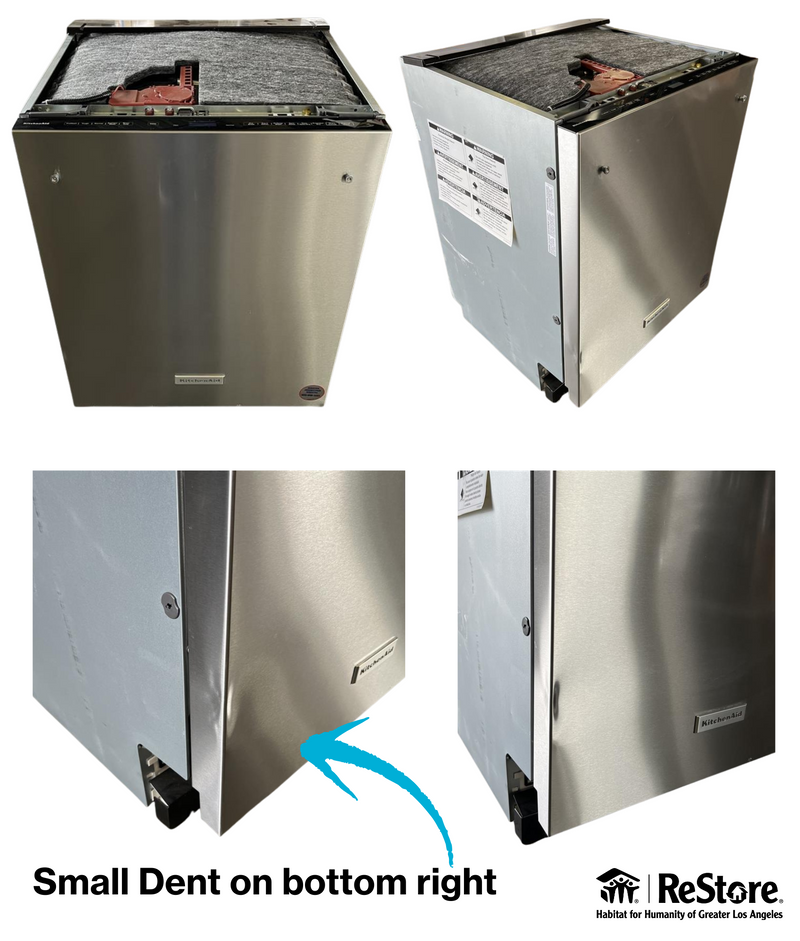 KitchenAid PrintShield Finish Flush-to-Cabinet Dishwasher with FreeFlex Fit Third Level Rack