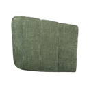 Green Channel-Tufted Swivel Accent Chair