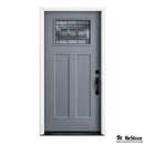 36x80 Fiberglass Pre Hung Front Door with Insulated Half-Lite Glass Left Hand Inswing