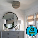 Palecek Veranda 2 Light 18" Wide Flush Mount Ceiling Fixture