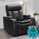 Zayne Leather Power Theater Recliner with Power Headrest  *Deal of the Day*