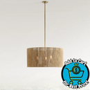 Pottery Barn Camden Woven Drum Pendant (30")