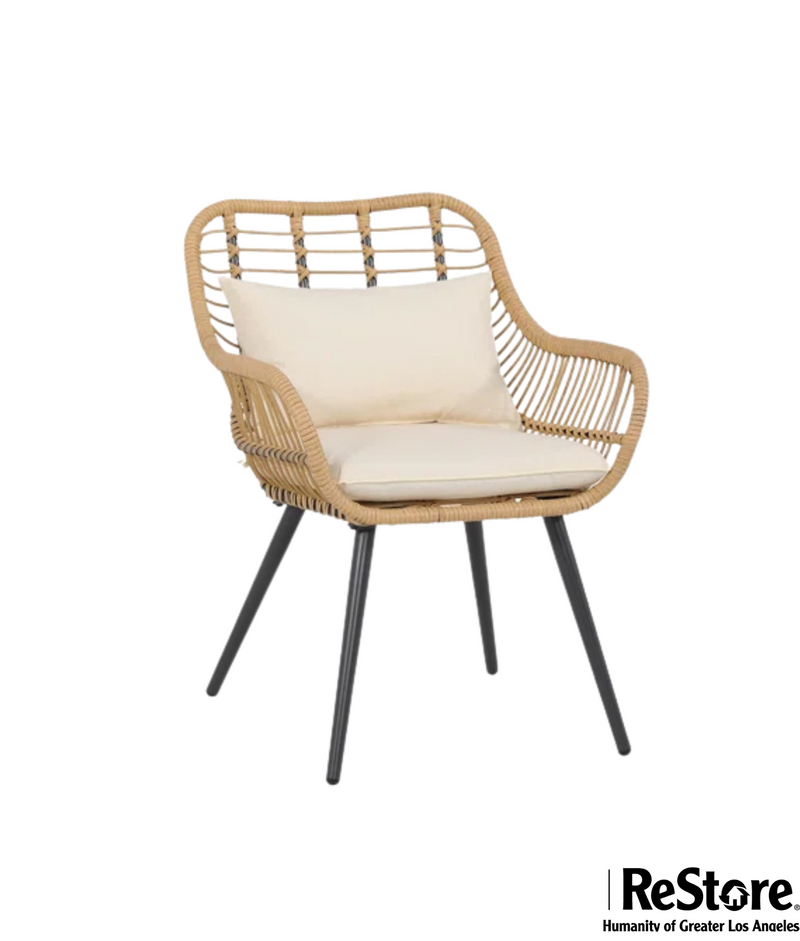 Geometric Cut Velvet Upholstered Accent Chair