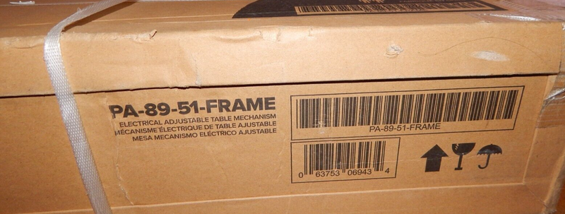 Bestar PA-89-51-Frame Gray Electrical Adjustable Table Mechanism Frame