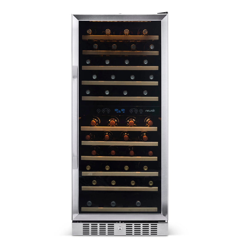 NewAir Dual Zone 116-Bottle Built-In Wine Cooler Fridge