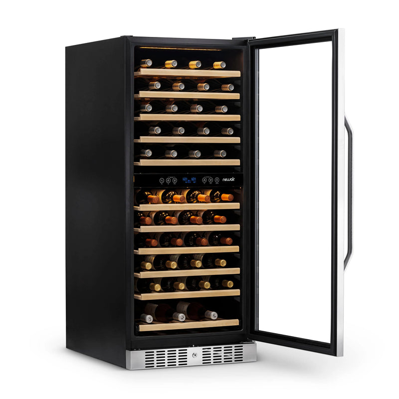 NewAir Dual Zone 116-Bottle Built-In Wine Cooler Fridge