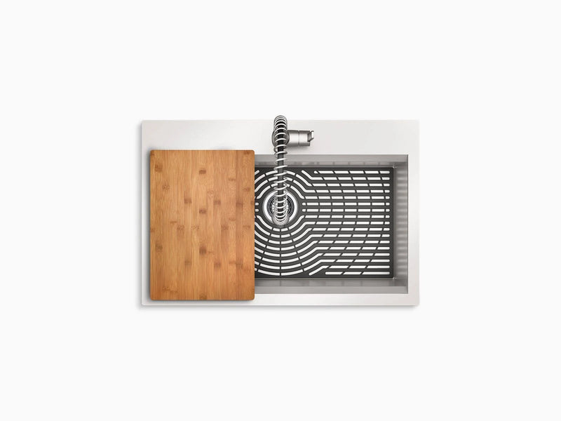 Kohler Pro-Inspired 33" Top-/Undermount Single-bowl Kitchen Sink Kit