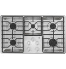 GE 36-in 5 burners Stainless steel Gas Cooktop