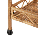 Better Homes & Gardens Willow Sage Steel Wicker Bar Cart