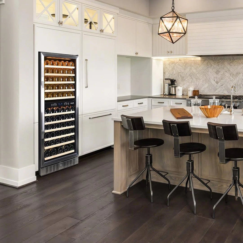 NewAir Dual Zone 116-Bottle Built-In Wine Cooler Fridge