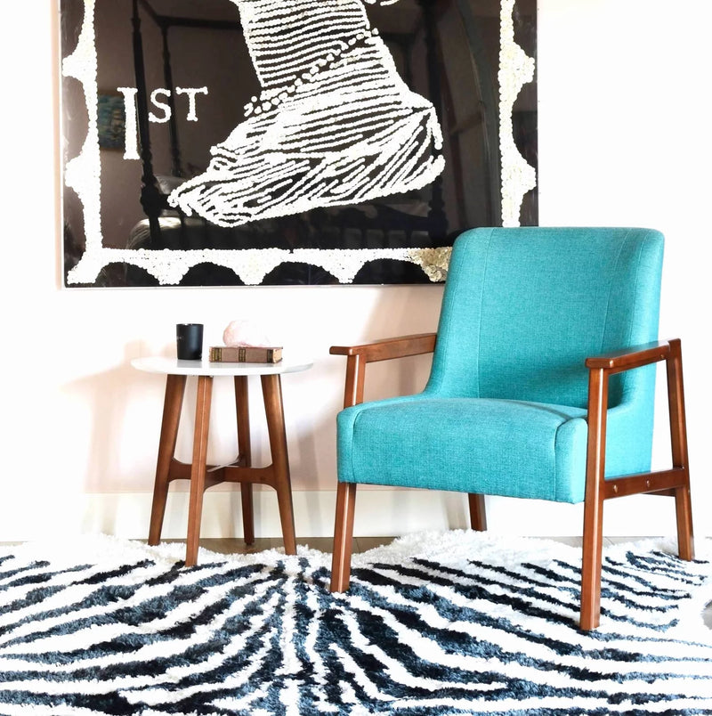 Hudson lounge chair in Ocean Woven by Novogratz