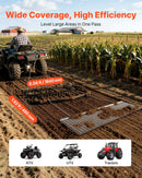 VEVOR Drag Harrow, 6 ft Tow-Behind Driveway Grader