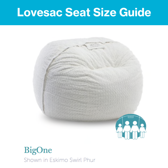 LoveSac BigOne Cover - Dove Phur - Cover Only