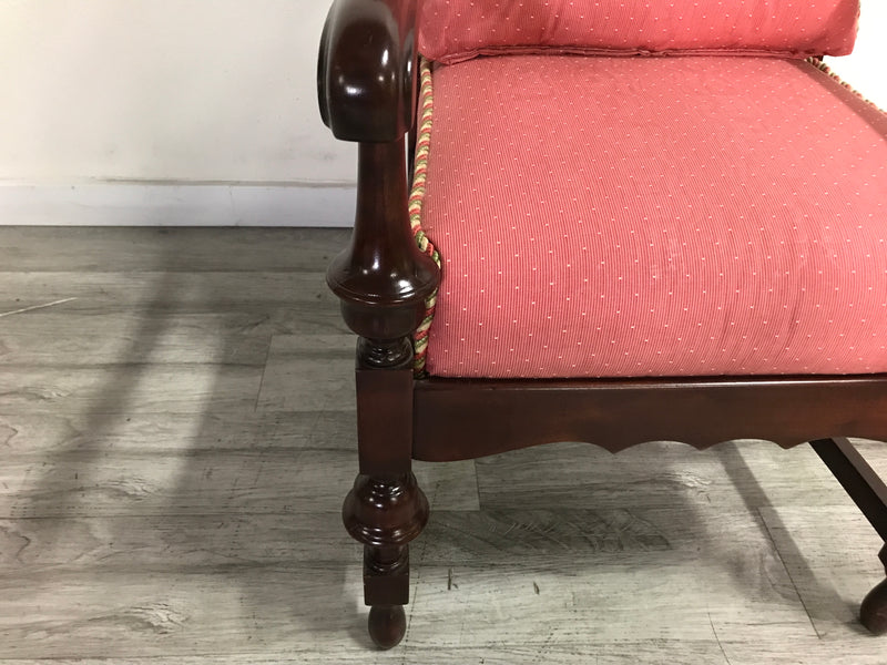 Antique Victorian Carved Wooden Arm Chair