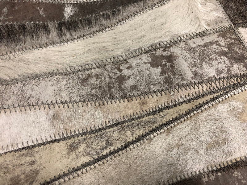 Linie Opal Grey Leather Rug