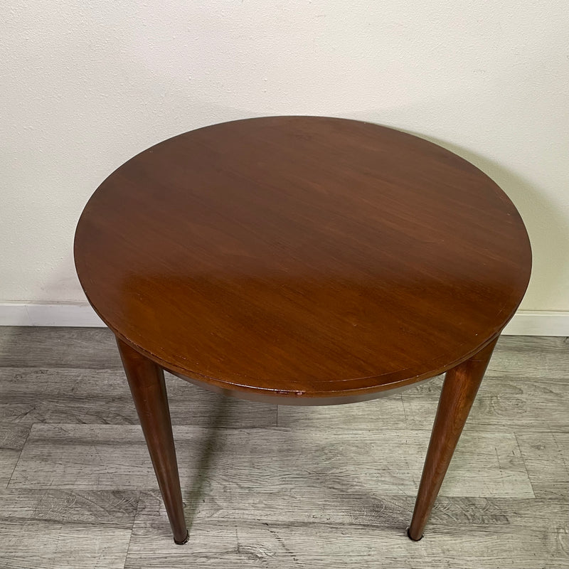 Vintage Mid-Century Round Rosewood Table