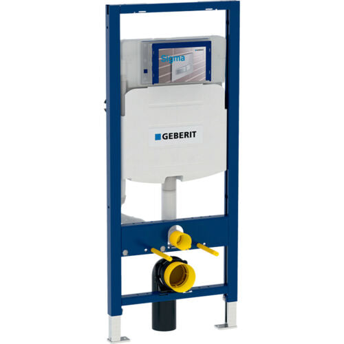 Geberit Tank & Carrier for wall-hung toilet, 120 cm, w/ Sigma concealed cistern 8 cm, 6 / 3 liters