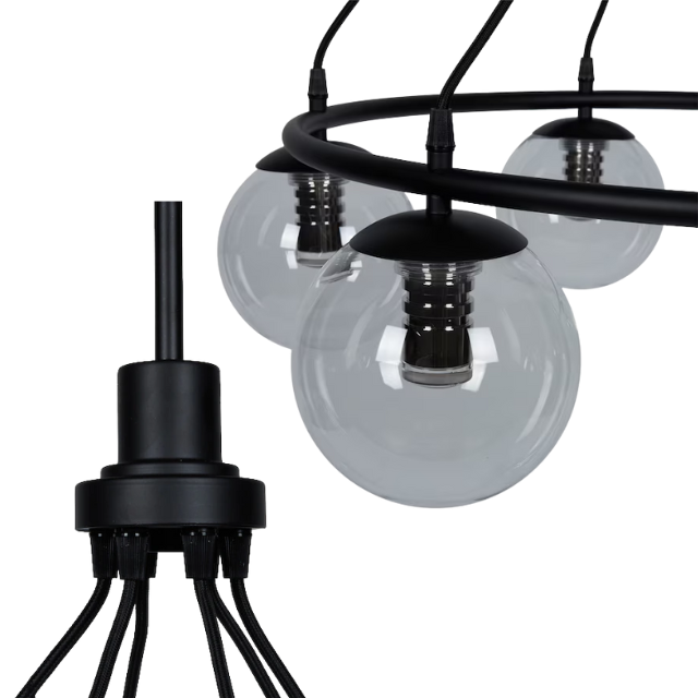 Origin 21 Greenwich 6-Light Matte Black Modern/Contemporary LED Chandelier